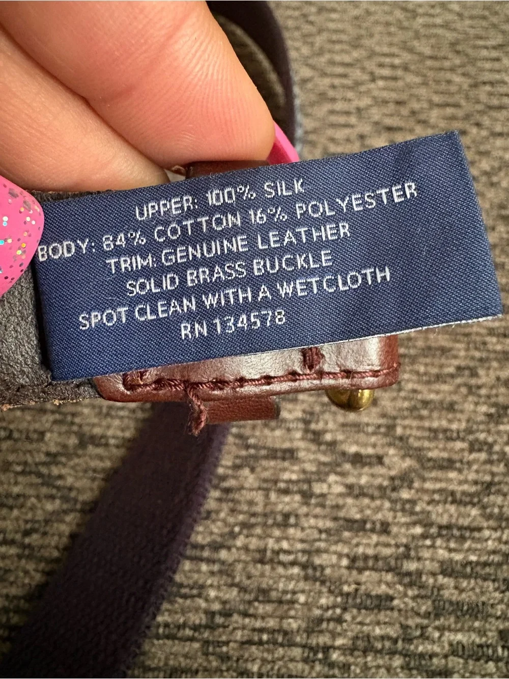 Vineyard Vines Boy’s Whale Canvas Club Belt Size 30
